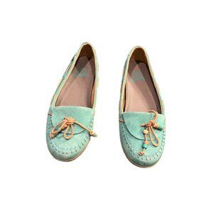 VANS Alpaca Surf Sliders Womens Size 5 Blue Moccasin Flat Slip On Boat Shoes